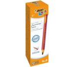 Crayon graphite bic d'apprentissage corps triangulaire mine ultra-solide hb 4mm coloris rose