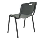 PIQUERAS Y CRESPO NOWY STYL Pack 2 sillas Iso plastic PVC gris Hard seat Hard backrest