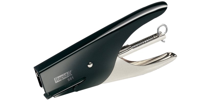 Grapadora de pinza Rapid Retro Classic S51 - Grapas de 2 1/4" - Capacidad para 15 hojas