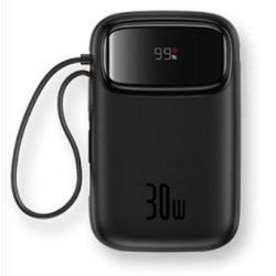 Baseus Qpow 2 Polímero de litio 10000 mAh Negro