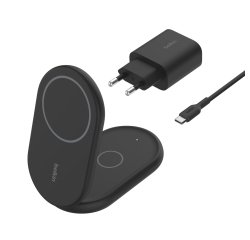 Belkin BoostCharge Casques, Smartphone Noir USB Recharge sans fil Charge rapide Intérieure