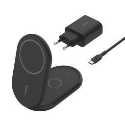 Belkin BoostCharge Écouteurs, Smartphone Noir USB Recharge sans fil Charge rapide Intérieure