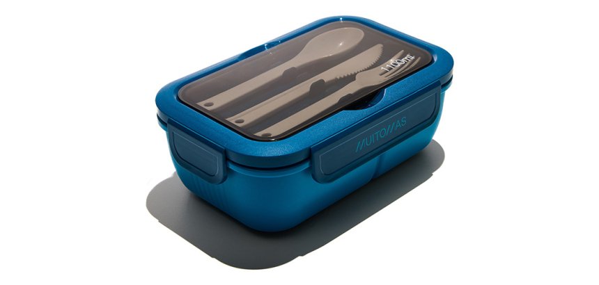 Muitomas LUNCHBOXSBL contenitore portapranzo Contenitore per il pranzo 1,1 L Plastica Blu 1 pz