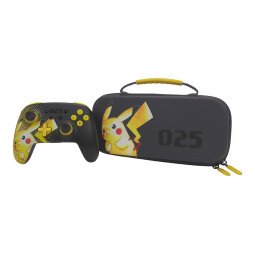 PowerA 1521515-01 funda para consola portátil Funda protectora rígida Nintendo Gris, Amarillo