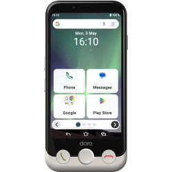Doro Aurora A10 11,4 cm (4.5") Double SIM Android 14 4G USB Type-C 4 Go 64 Go 3000 mAh Noir, Blanc