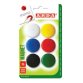 ARDA ACL02 magnete per frigorifero Plastica Colori assortiti, Nero, Blu, Verde, Rosso, Bianco, Giallo 6 pz