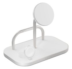 ZENS ZEDC29W/00 chargeur d'appareils mobiles Casques, Smartphone, Smartwatch Argent, Blanc Secteur, USB Recharge sans fil Charge rapide Intérieure