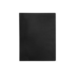 Protege-documents liderpapel polypropylene couverture      flexible 40 pochettes fixes   a3 coloris noir opaque