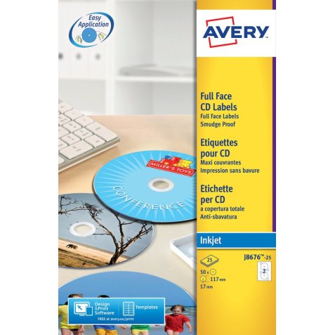 Autocollant blanc mat 19,9 x 28,9 cm - Sachet de 12