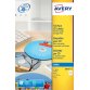Autocollant blanc mat 19,9 x 28,9 cm - Sachet de 12