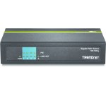 Trendnet TPE-TG50g Non-géré Gigabit Ethernet (10/100/1000) Connexion Ethernet, supportant l'alimentation via ce port (PoE) Noir