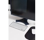 Bluestork BS-KB-MICRO/BT/SP teclado Hogar Bluetooth QWERTY Español Plata, Blanco