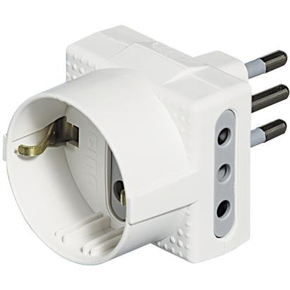 bticino S3610D power plug adapter White
