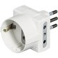 bticino S3610D power plug adapter White
