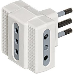 bticino S3603D power plug adapter Grey, White