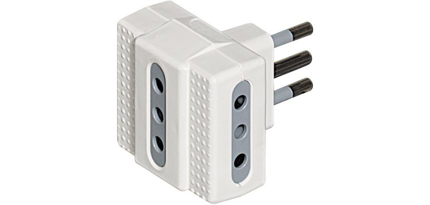 bticino S3603D power plug adapter Grey, White