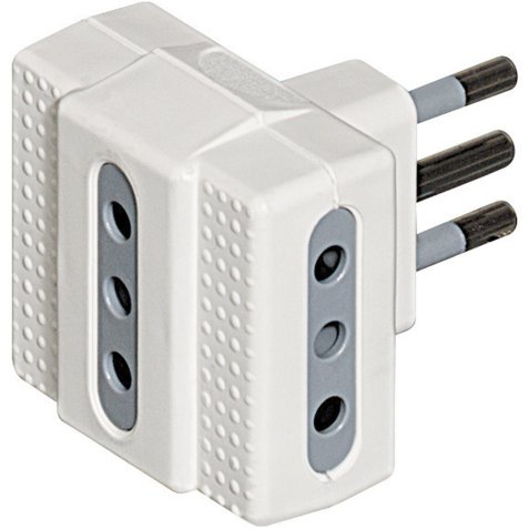 bticino S3603D power plug adapter Grey, White