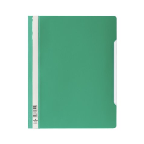 Chemise de présentation à lamelles A4+ - gouttière de passage - couverture pvc transparente Vert