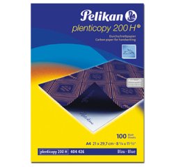 Papier carbone pelikan a4 210x297mm écriture manuscrite pochette 10 feuilles