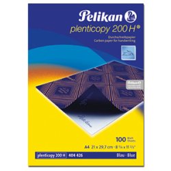 Papier carbone pelikan a4 210x297mm écriture manuscrite pochette 10 feuilles