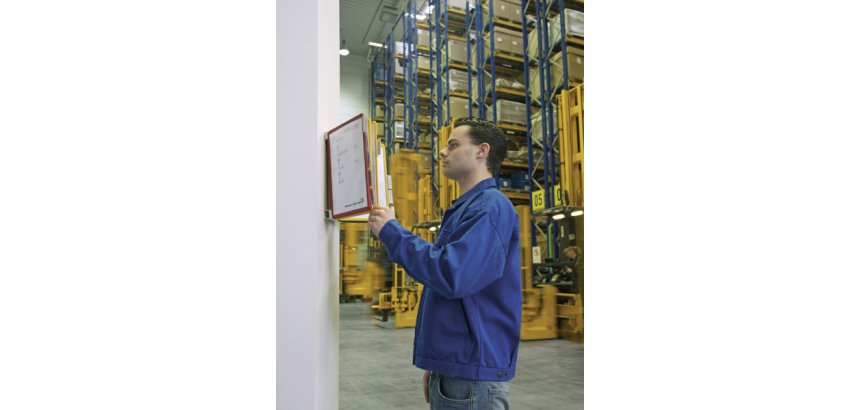 Support mural Vario Durable 20 pochettes - 40 vues couleurs assorties