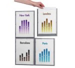 Cadre paperflow polystyrène cadr'info a4 coloris aluminium