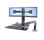 Ergotron WorkFit -A, Dual 55,9 cm (22") Bureau Noir