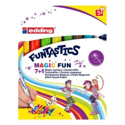 Feutre de coloriage edding 13 funtastics magic fun couleurs assorties pochette de 8