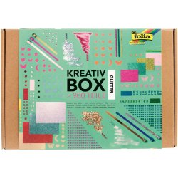 Boite creative glitter max folia yeux mobiles cartons    mousses stickers mosaiques    rubans plus de 900 pieces