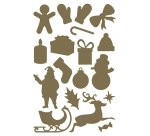 Gommette maildor motifs noel assortis coloris or et argent 550 unites