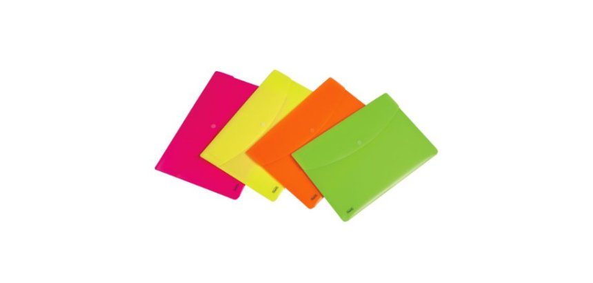 Favorit 400116127 cartella Polipropilene (PP) Fucsia, Verde, Arancione, Giallo A4