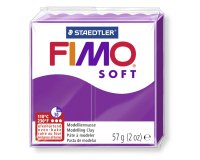 Pâte à modeler fimo soft coloris violet pain 57g