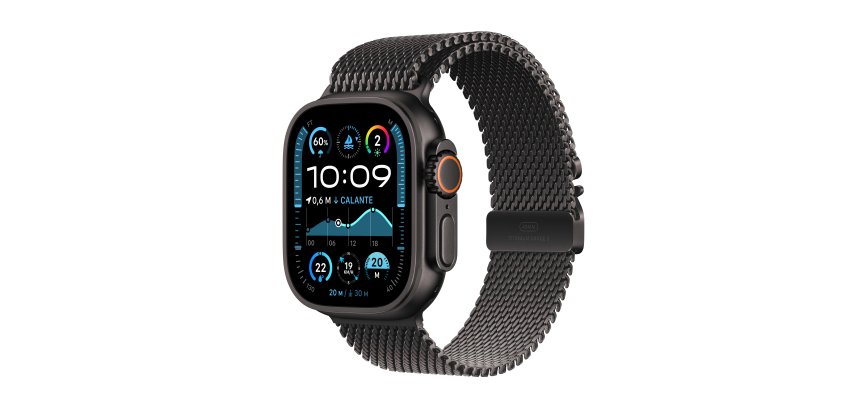 Apple Watch Ultra 2 OLED 49 mm Digital 410 x 502 Pixeles Pantalla táctil 4G Negro Wifi GPS (satélite)