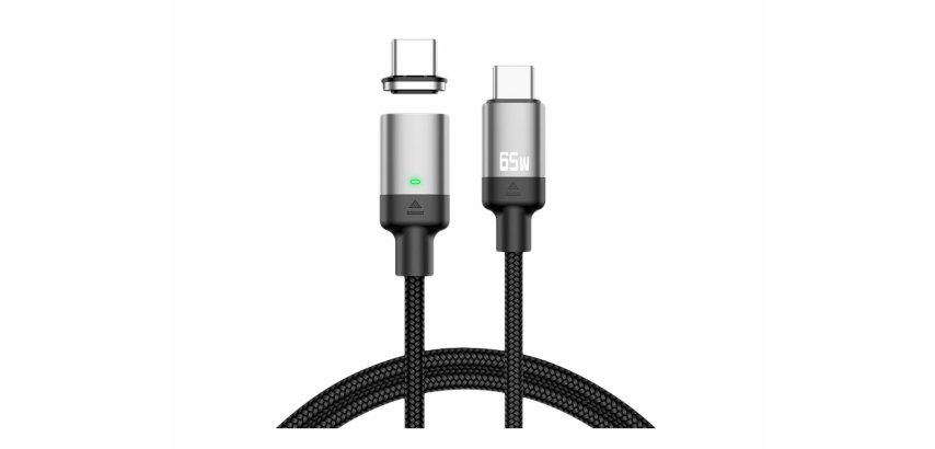 DLH DY-TU5210 câble USB 1 m USB C 65 W Noir, Gris