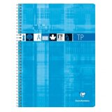 Cahier Travaux Pratiques reliure intégrale 24x32 cm 80 pages grands carreaux 90 g + uni 125 g - Assortis