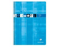 Cahier Travaux Pratiques reliure intégrale 24x32 cm 80 pages grands carreaux 90 g + uni 125 g - Assortis