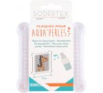 Plaques sodertex pour aqua perles 80x80mm 5 pcs coloris  assorti