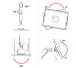Ergotron HX Series HX ARM WITH VERY HEAVY DUTY PIVOT WALL 144,8 cm (57") Parete
