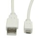 VALUE 11.99.8754 cavo USB USB 2.0 0,8 m USB A Micro-USB B Bianco