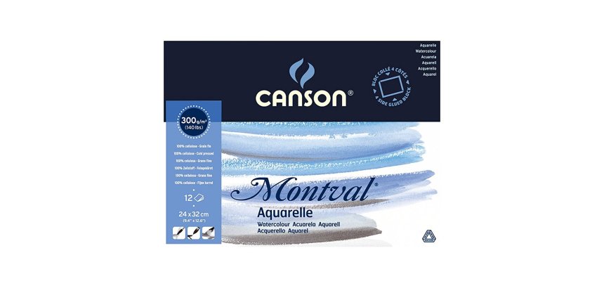 Bloc de papier aquarelle 'Montval', 240 x 320 mm