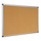 Bi-Office Maya Cork Board Bacheca fissa Alluminio, Nero, Legno Sughero