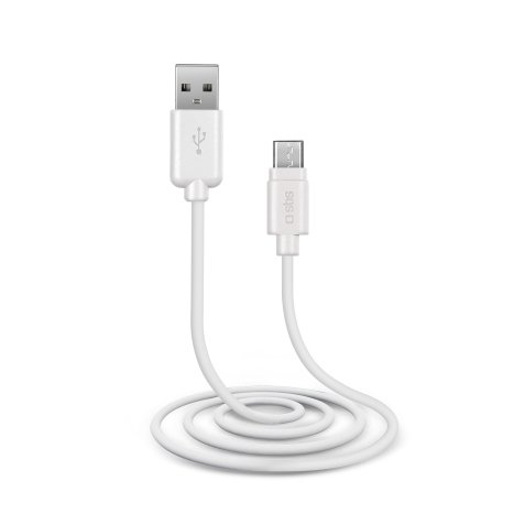 SBS Câble USB USB 2.0 - Micro-USB blanc