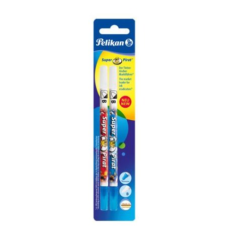 Pelikan Super-Pirat F/B gomma per cancellare Multicolore 2 pz