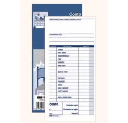 Blocco conto ristorante con dettaglio voci - uso mano - 22 x 10cm - 100 fogli - Edipro