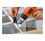 Black & Decker KX1650-QS pistola a caldo Pistola ad aria calda 740 l/min 600 °C 1750 W Nero, Arancione