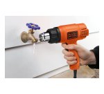 Black & Decker KX1650-QS pistola a caldo Pistola ad aria calda 740 l/min 600 °C 1750 W Nero, Arancione
