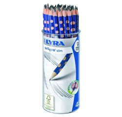 Pot de crayon graphite groove slim hb lyra forme            triangulaire gauchers et      droitiers diametre 7mm 48