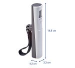 Pese-bagage maul trek capacite charge 50kg boucle   solide crochet inox grand     ecran lcd coloris blanc