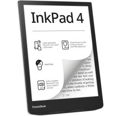 PocketBook InkPad 4 e-book reader Touchscreen 32 GB Wi-Fi Black, Silver