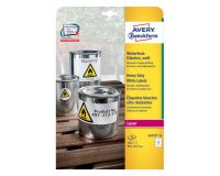 Avery L4715-20 etichetta autoadesiva Rettangolo con angoli arrotondati Permanente Bianco 160 pz